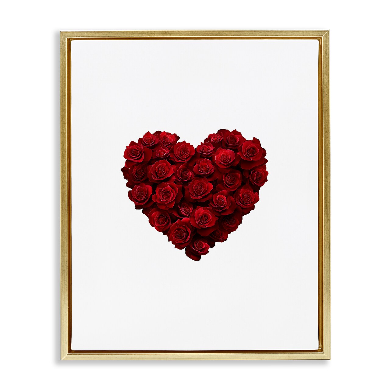 Stupell Industries Heart of Roses Bouquet Floating Frame, design by Christine Simpson Art